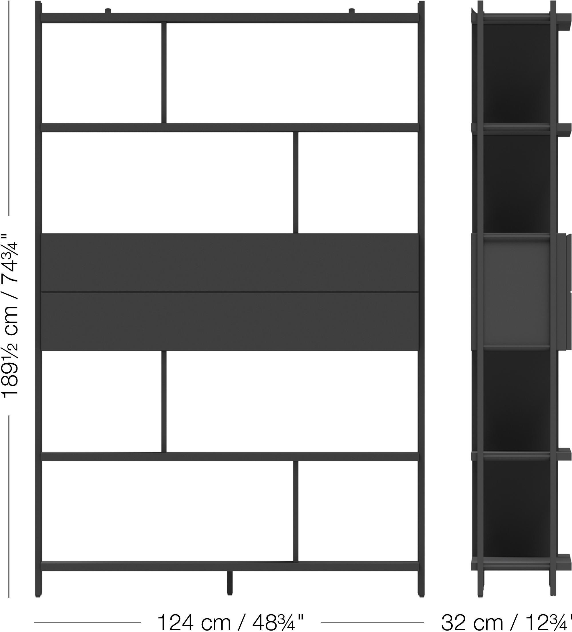 BoConcept Calgary カルガリー シェルフ グレージュ Calgary storage